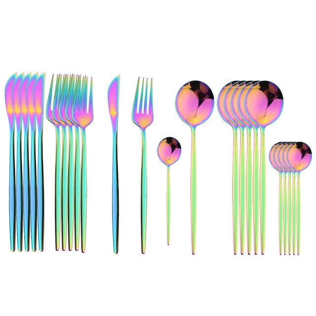 24 Piece Stainless Steel Cutlery Set