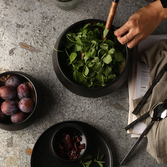 Kinglang Ceramic Matte Black Rice Bowl