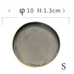 Kinglang Round Metal Serving Tray