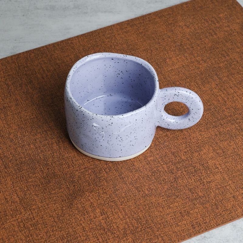 Modern Ceramic Ring Handle Coffee Mug