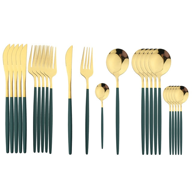 24 Piece Stainless Steel Cutlery Set