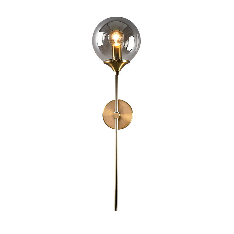 Gold Plated Glass Wall Lamp