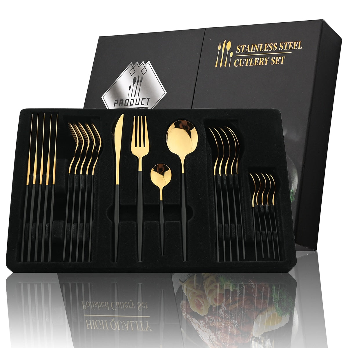 24 Piece Stainless Steel Cutlery Set