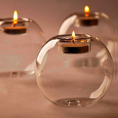 Round Glass Candle Holder