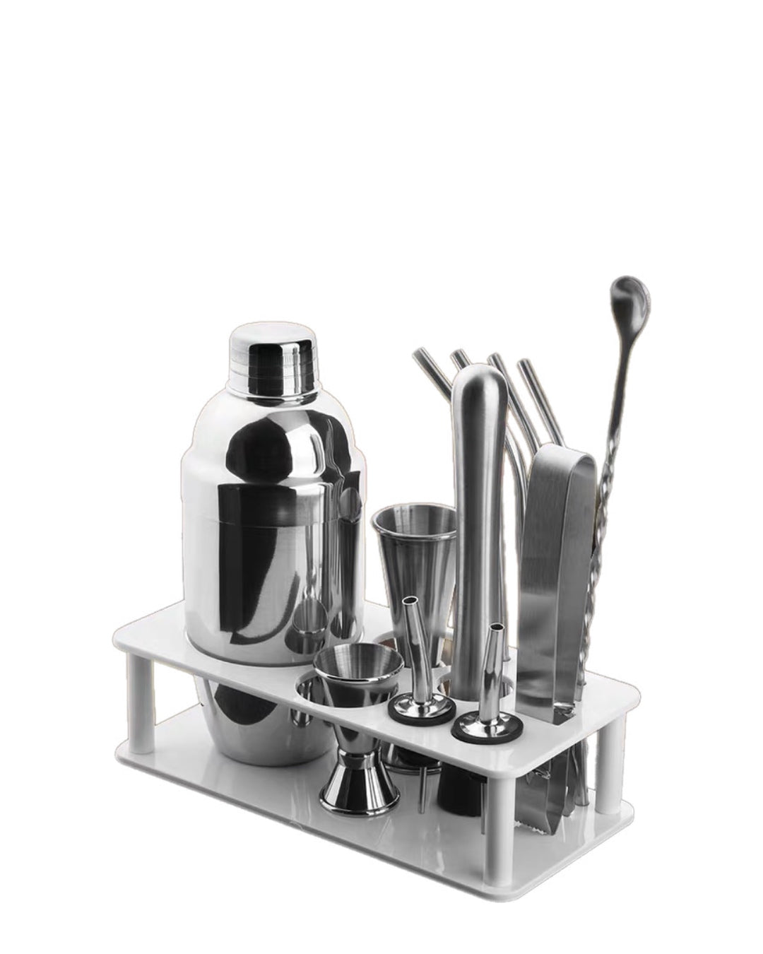 12 Piece Stainless Steel Cocktail Set