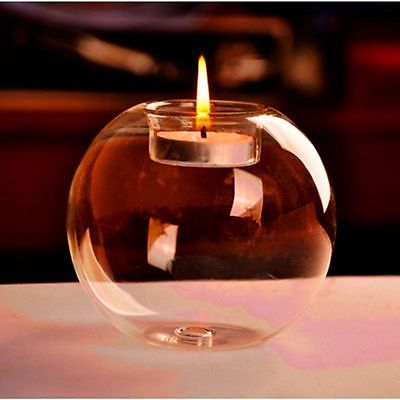 Round Glass Candle Holder