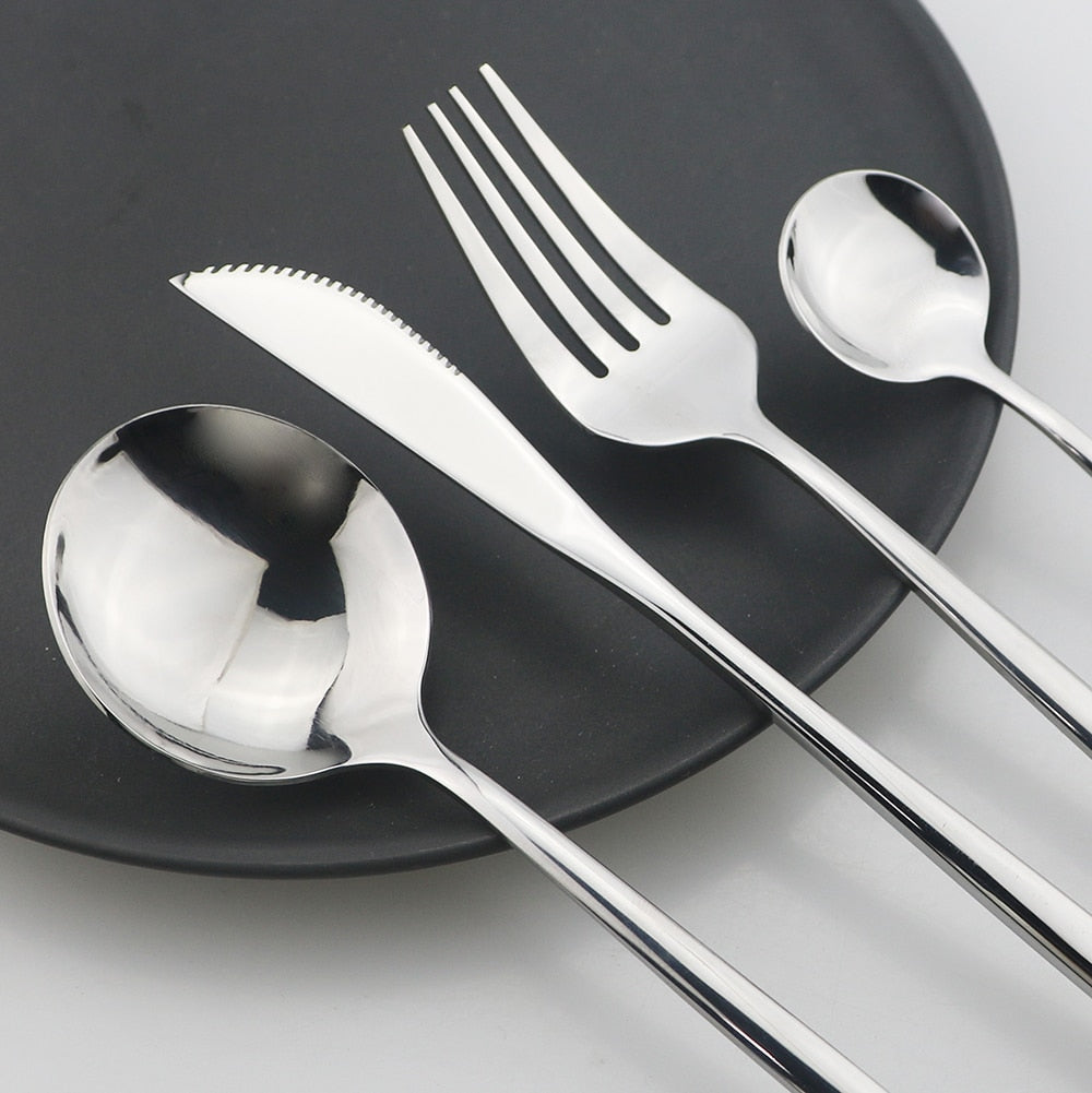 24 Piece Stainless Steel Cutlery Set