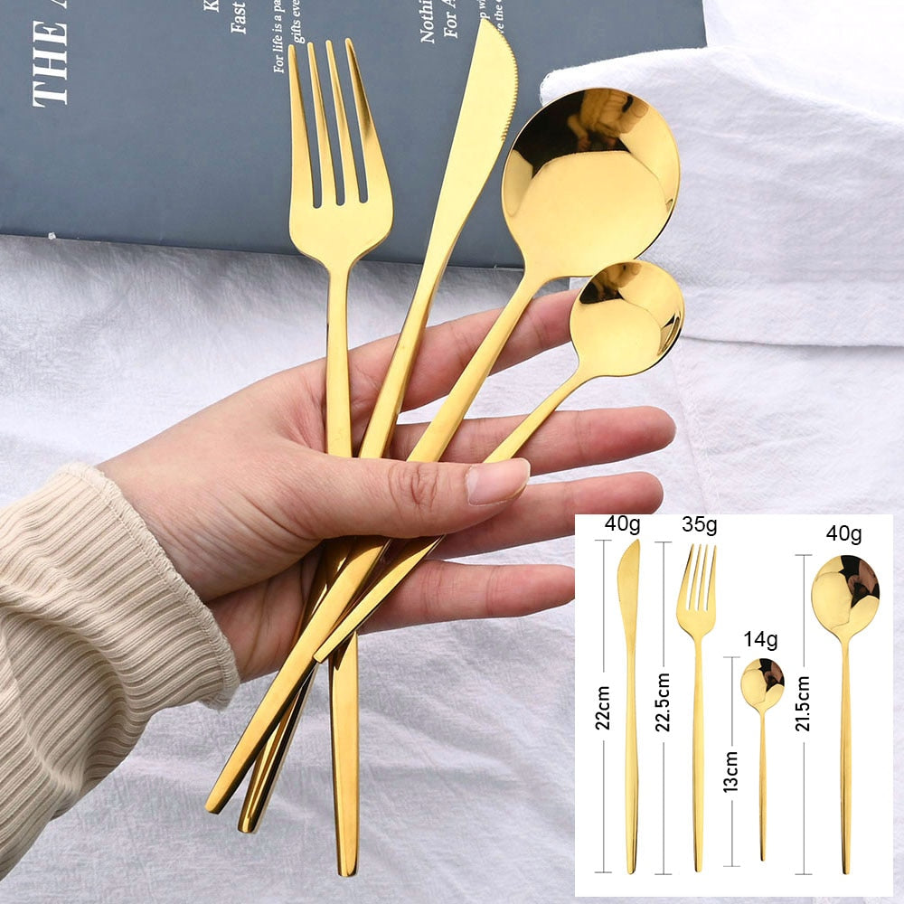 24 Piece Stainless Steel Cutlery Set