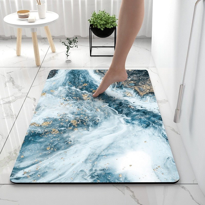 Earth Non-slip Bathroom Mat