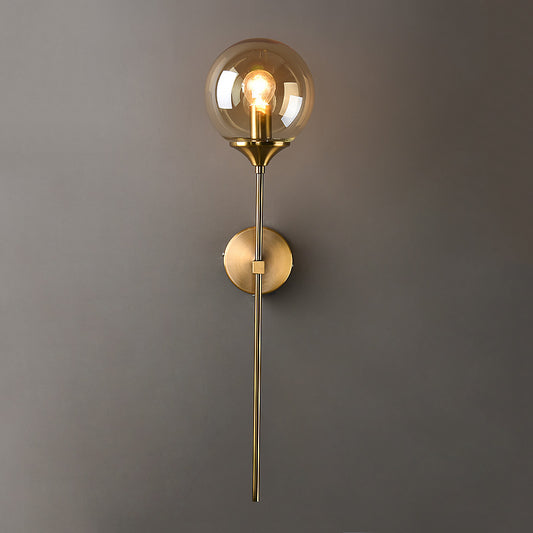 Gold Plated Glass Wall Lamp