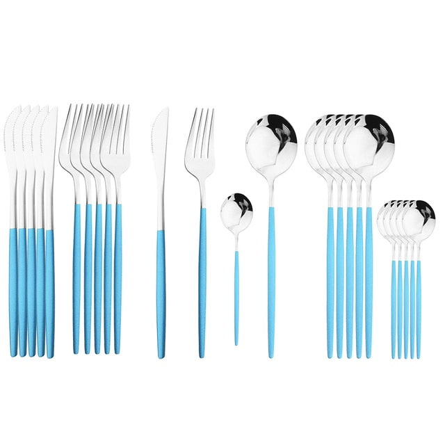 24 Piece Stainless Steel Cutlery Set